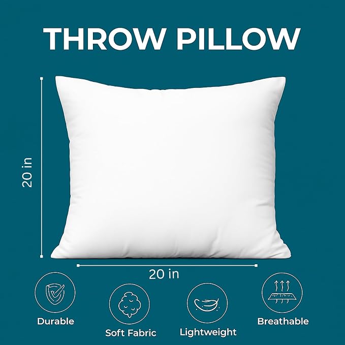 LANE LINEN 20x20 Throw Pillow Insert - Image 4