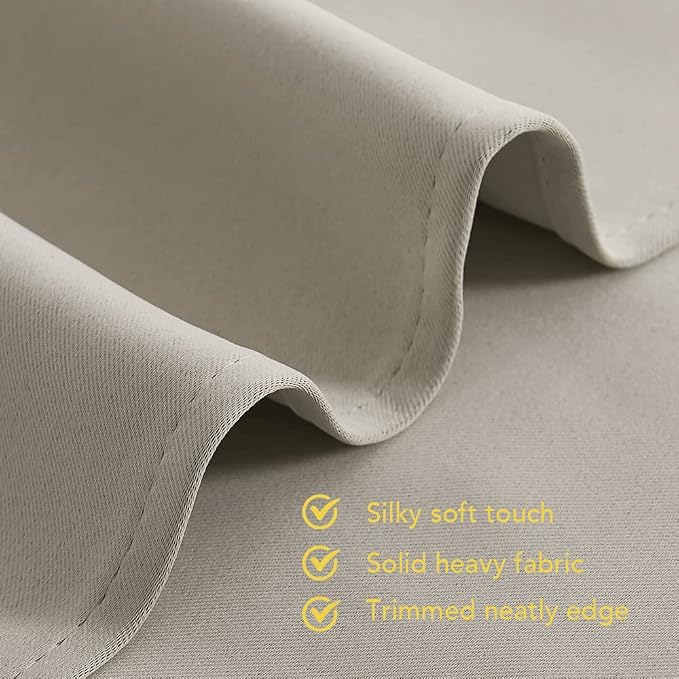 NICETOWN Natural Blackout Draperies Curtains - Image 5