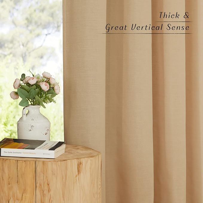 NICETOWN Linen 78 inch Curtains - Image 4