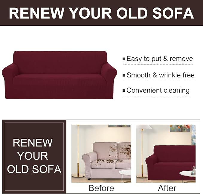 U-NICE HOME Recliner Chair Covers Stretch Couch Cover Sofa Cover Sofa Slipcover - Image 5
