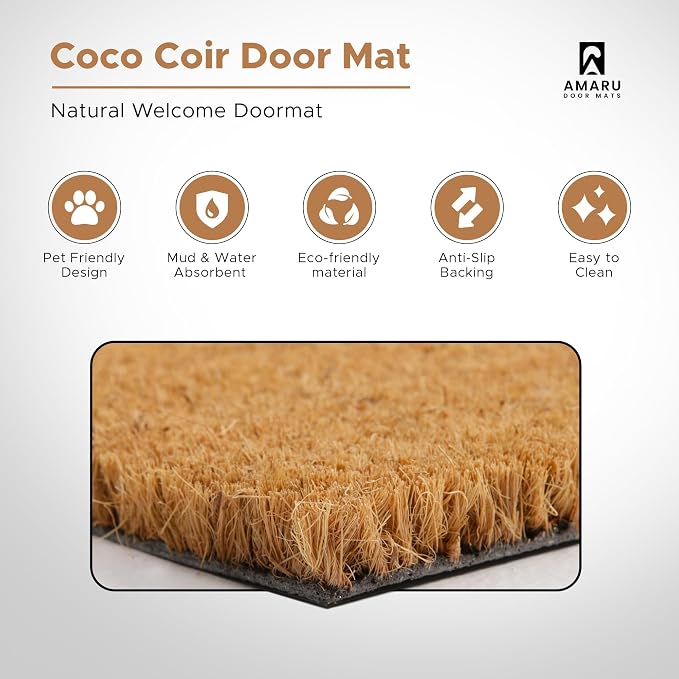 Welcome Cats - 24"x36" - Coir Door Mat - Welcome Mats - Image 3
