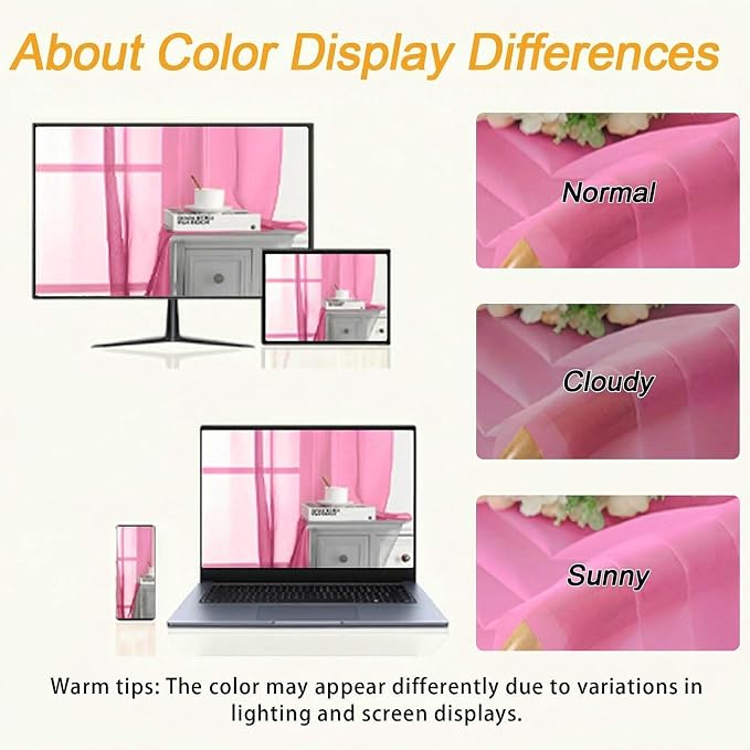 Gwine Short Kitchen Sheer Curtains 36 Inch Length - Image 3