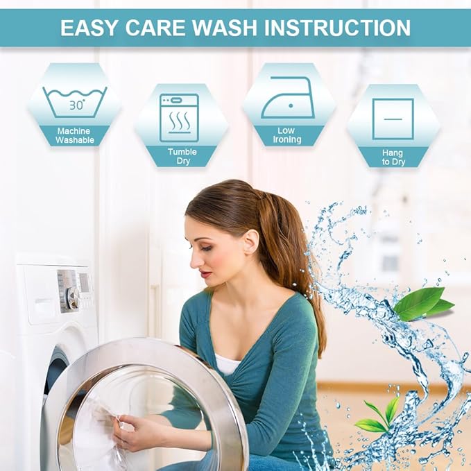 RYB HOME Half Curtain Tiers 36 inch Length, Rod Pocket Summer Heat Blocking - Image 7