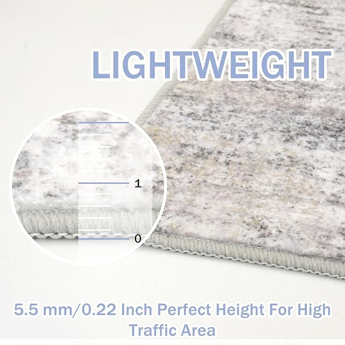 IOHOUZE Abstract Area Rugs 6x9 Ft Washable Rugs - Image 4
