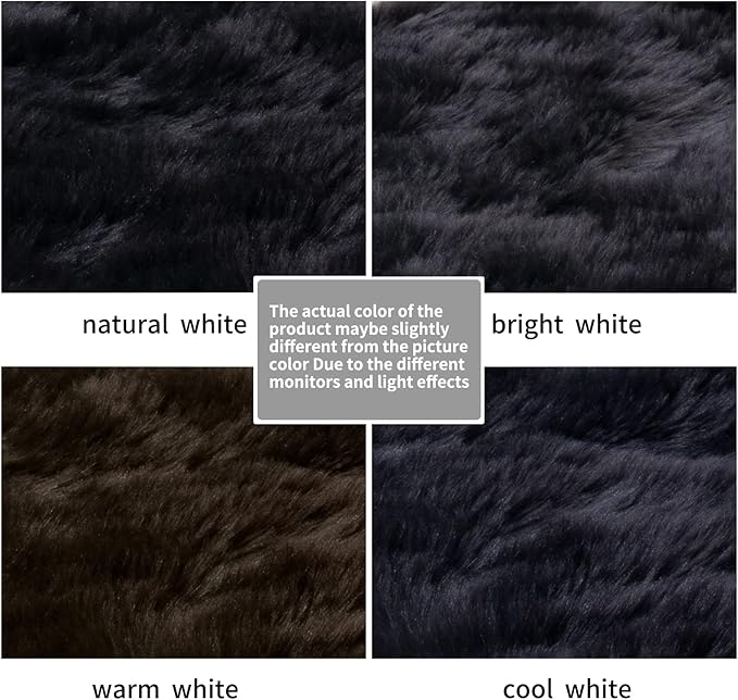 Ciicool Fluffy Area Rug, Thick Fuzzy Shag Rug Furry Nursery Rug Plush Indoor - Image 5