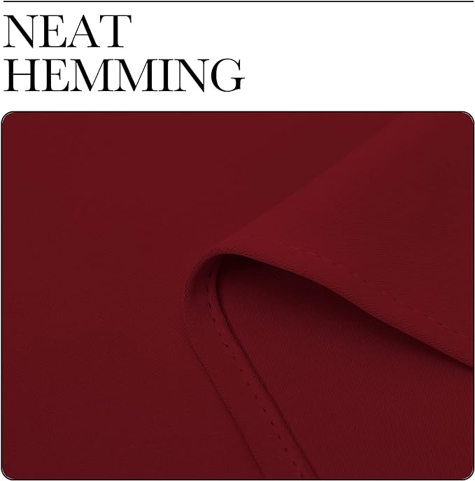 NICETOWN Burgundy Red Blackout Curtains 78 inches Length - Image 6