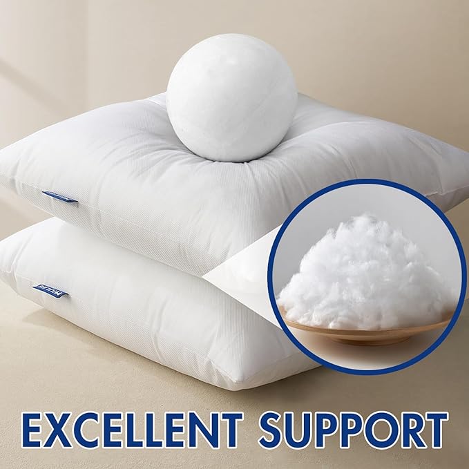 MIULEE Pillow Insert 14x26 Inch, Decorative Rectangle Throw Pillow Inserts - Image 2