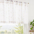 jinchan Valance Curtains for Windows 16 Inch Colorful Mini Pom-Pom Country by JINCHAN