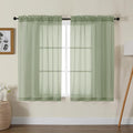 Gwine Sage Green Sheer Curtains by Gwine
