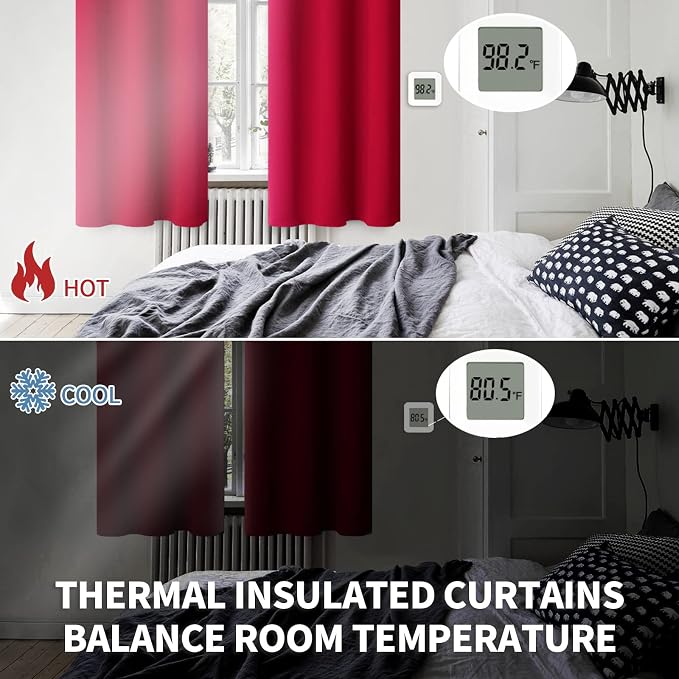 BGment Christmas Room Darkening Curtains 84 Inches Long - Image 4