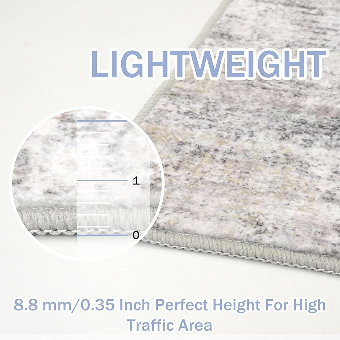 IOHOUZE Abstract Runner Rug 2x8 Ft Washable Runners - Image 4