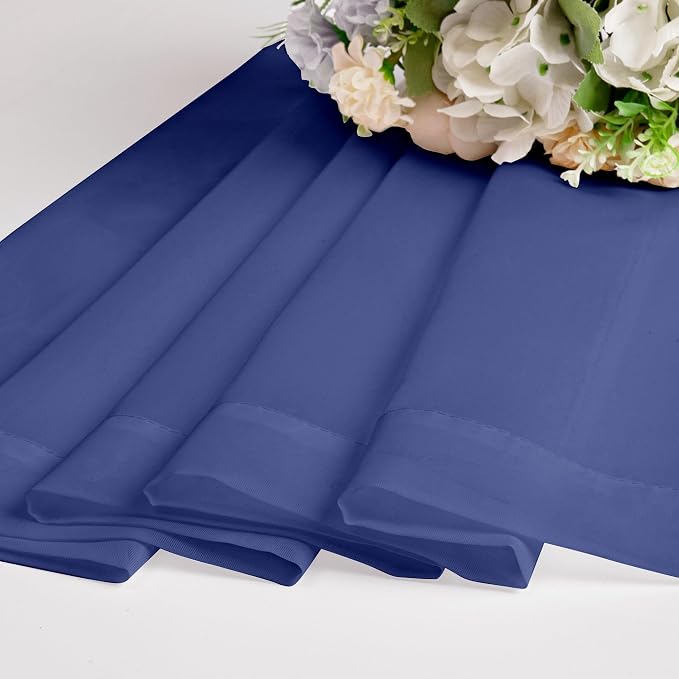 OWENIE Sheer Curtains 63 Inch Length 2 Panels Set, Light Weight Soft Solid - Image 7