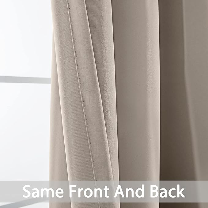 Yakamok Blackout Curtains Room Darkening Thermal Insulated Window Panels - Image 5
