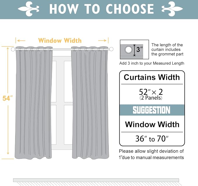 ChrisDowa 100% Blackout Curtains 54 inch Long - Image 6