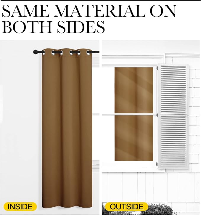 NICETOWN Sleek Blackout Curtains 95 inches Length - Image 4