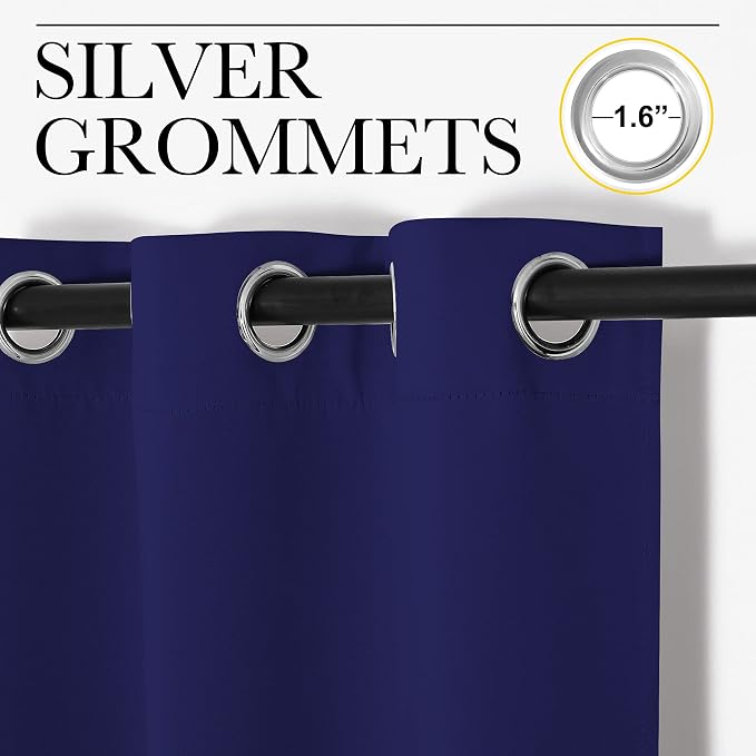 NICETOWN Window Treatment Energy Saving Thermal Insulated Solid Grommet - Image 3