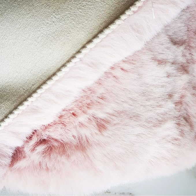 Ghouse Ultra Soft Faux Rabbit Fur Rug, Machine Washable Area Rugs - Image 7