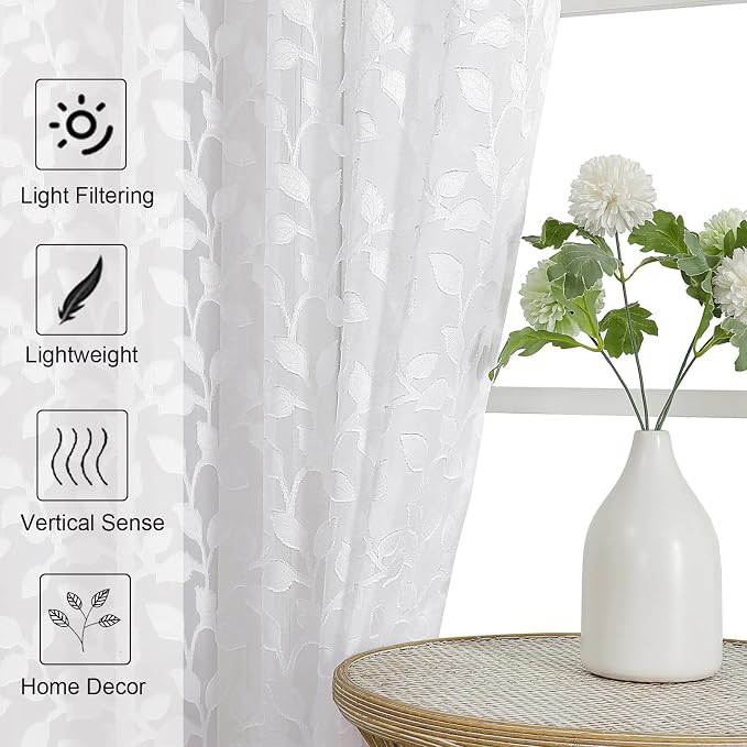 Chyhomenyc White Sheer Valances - Image 7