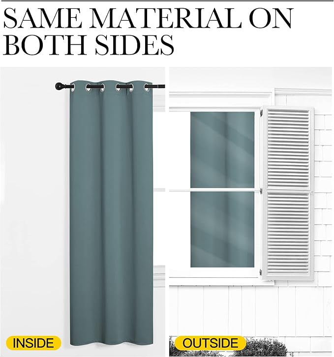NICETOWN Modern Blackout Curtains Noise Reducing - Image 6