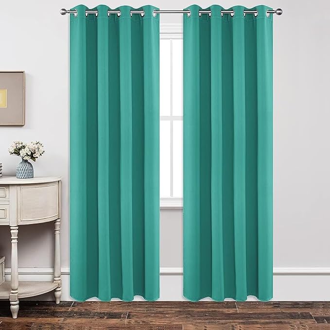 Joydeco Blackout Curtains 84 inches Long 2 Panels Set, Thermal Insulated Long by JOYDECO