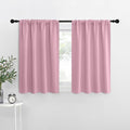 NICETOWN Kitchen Curtains, Rouge Pink, Short Blackout Curtains & Drapes by NICETOWN