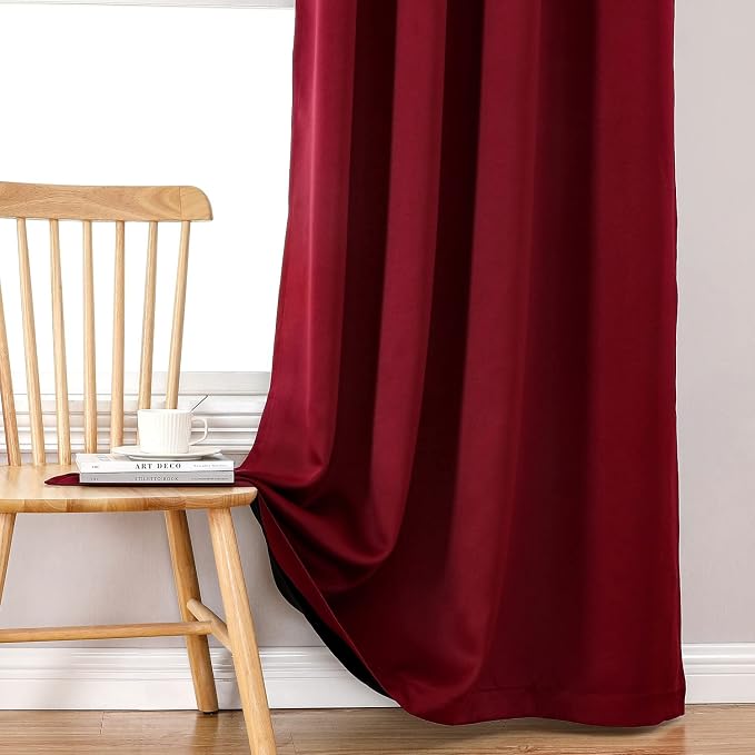 ChrisDowa 100% Blackout Curtains 90 inch Long - Image 7