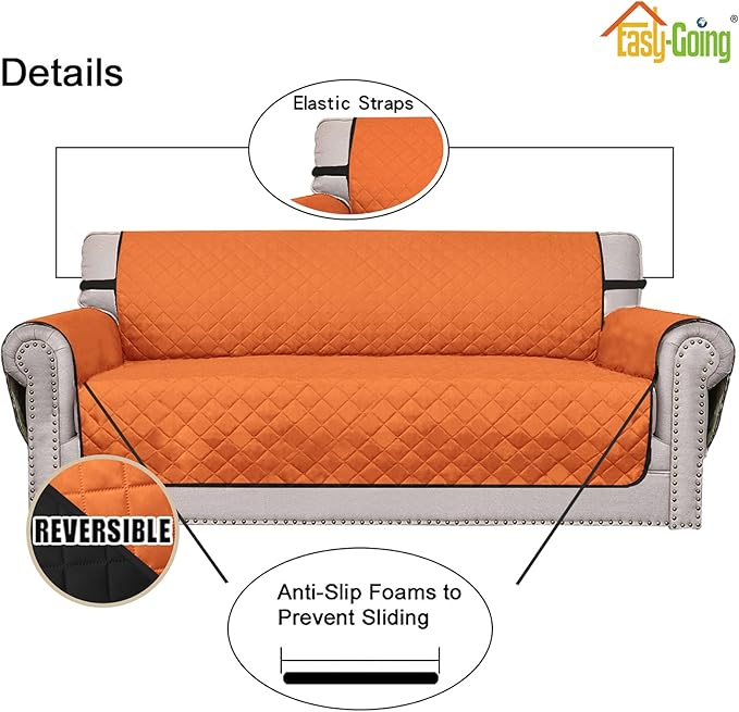Easy-Going Reversible Loveseat Couch Cover - Image 3