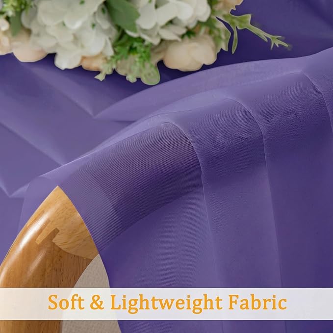 Gwine Short Kitchen Sheer Curtains 24 Inch Length - Image 7