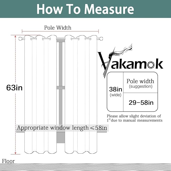 Yakamok Blackout Curtains for Bedroom, Thermal Insulated Blackout Window - Image 7