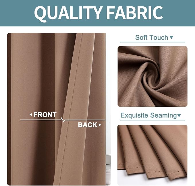 ChrisDowa Blackout Curtains 78 inches Long - Image 3