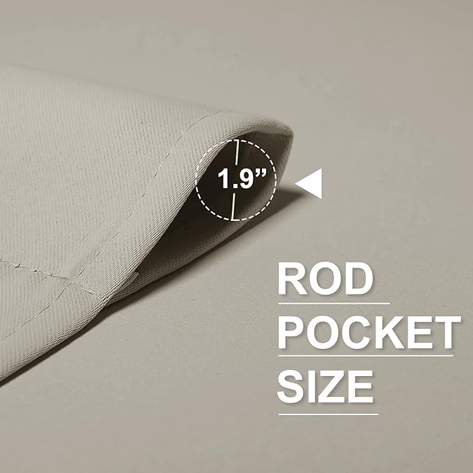 RYB HOME Kitchen Curtains Over Sink 36 inch Length, Rod Pocket Summer Light UV - Image 6