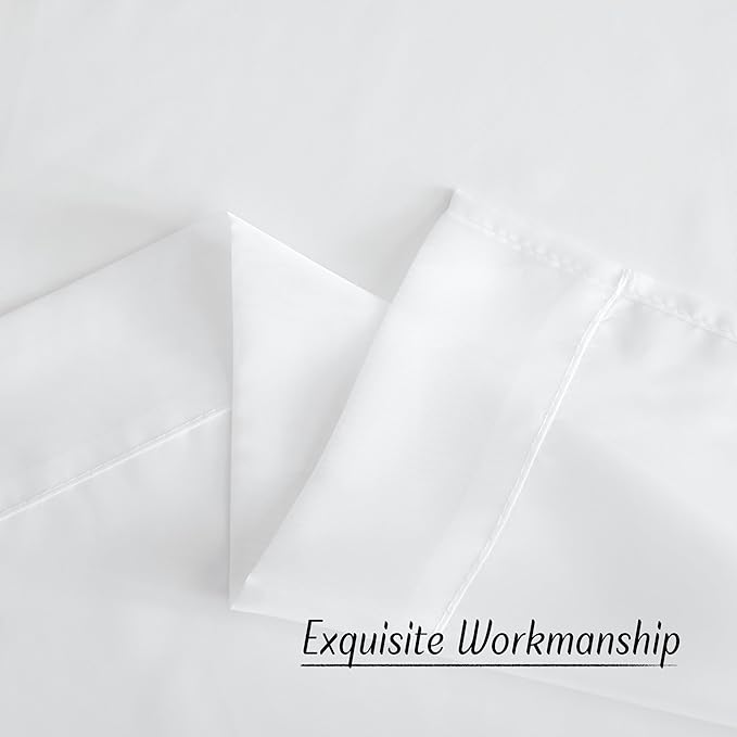 NICETOWN Soft Voile White Sheer Curtains 63 inches Long - Image 6