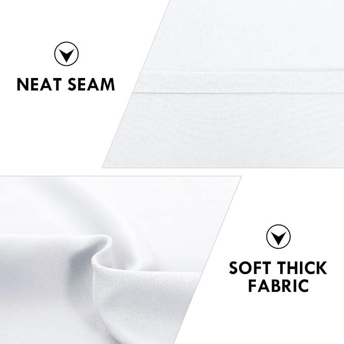 DWCN White Room Darkening Blackout Curtains - Image 6