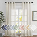 NICETOWN polyester Curtains for Windows 96 inch Length, Grommet Semi Sheer by NICETOWN