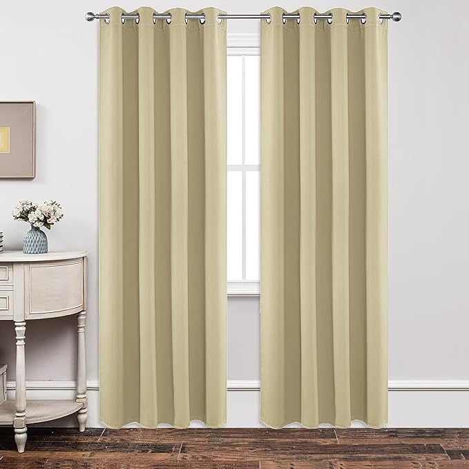 Joydeco Blackout Curtains 108 Inch Length 2 Panels Set, Thermal Insulated Long by JOYDECO