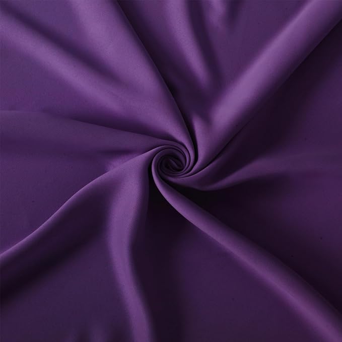 LEMOMO Blackout Curtains 66 x 84 inch/Purple Curtains Set of 2 Panels/Thermal - Image 5