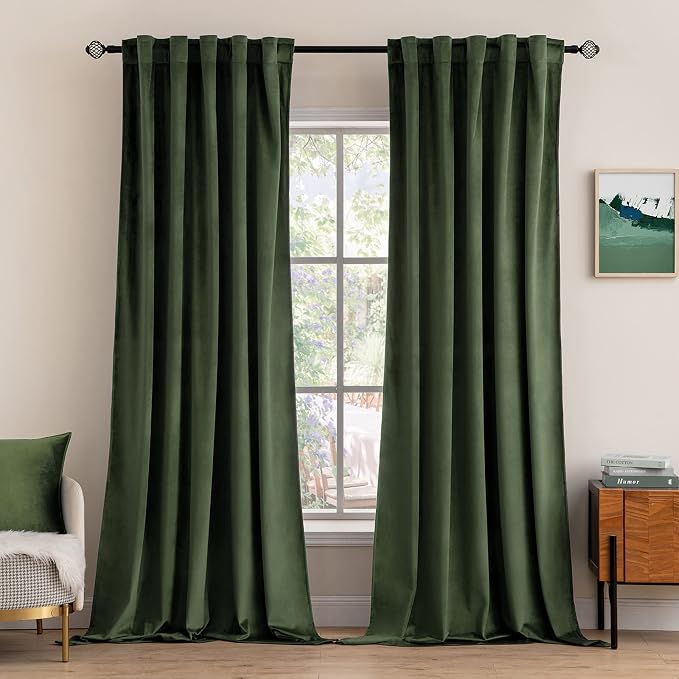 MIULEE Velvet Curtains 102 inches by MIULEE