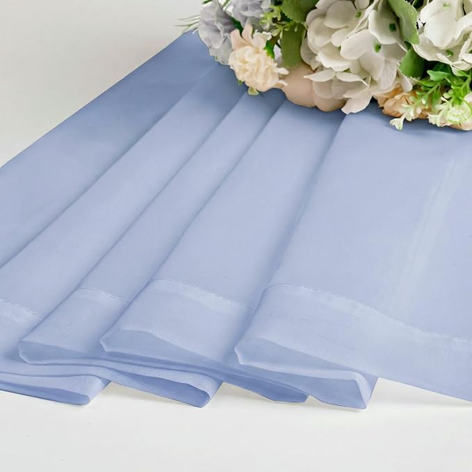 OWENIE Sheer Curtains 84 inches Long 2 Panels Set - Image 7
