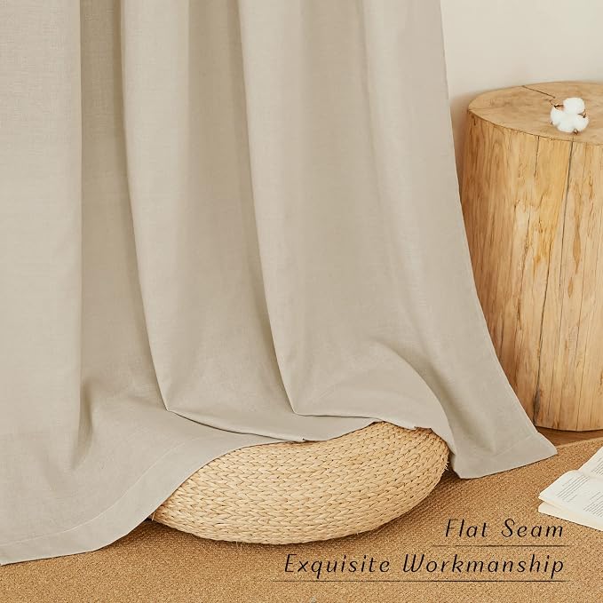 NICETOWN Angora Short Linen Curtains - Image 7