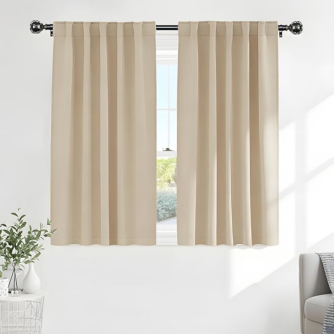 Pony Dance Blackout Curtains for Bathroom by PONYDANCE