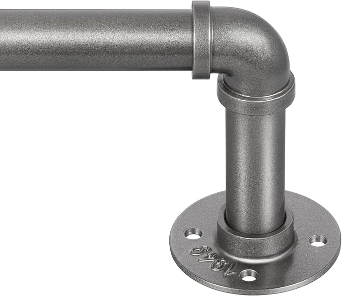 Zeerobee Curtain Rods for Windows 144 to 168, 1 Inch Industrial Wrap Around by zeerobee
