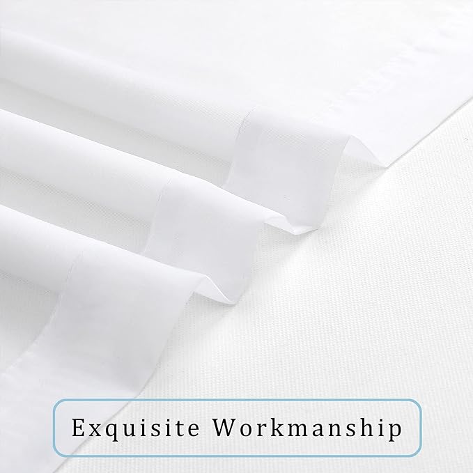 OWENIE Sheer Curtain, 120 Inches Long, Rod Pocket, 2 Panels, - Image 7