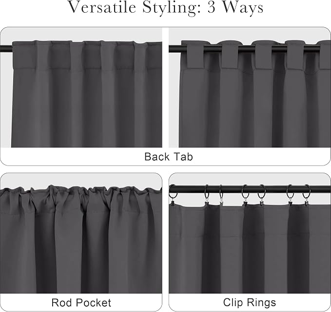 PONY DANCE Blackout Curtains 84 inches Long 2 Panels Set - Image 5