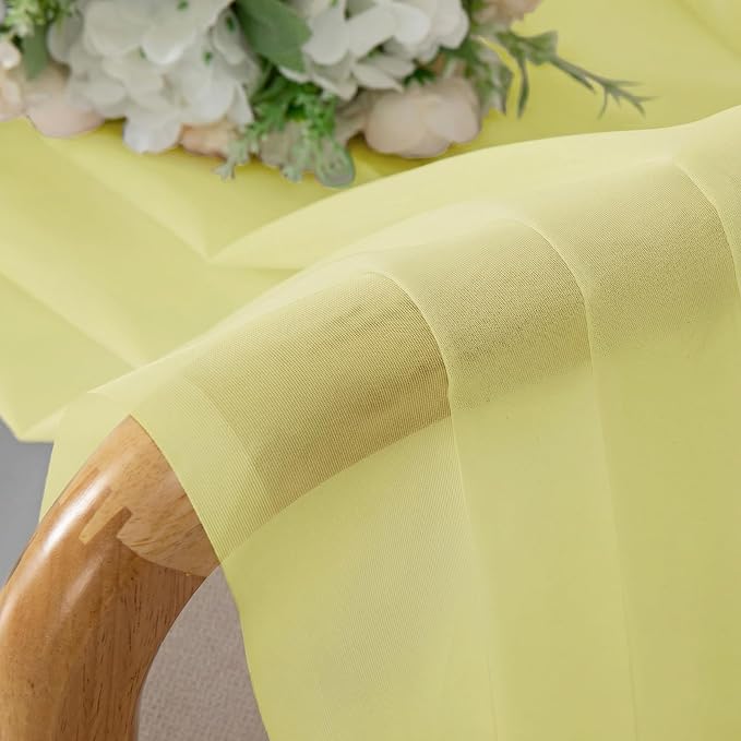 OWENIE Sheer Curtains 72 Inches Long 2 Panels Set, Modern Light Filtering Sheer - Image 4