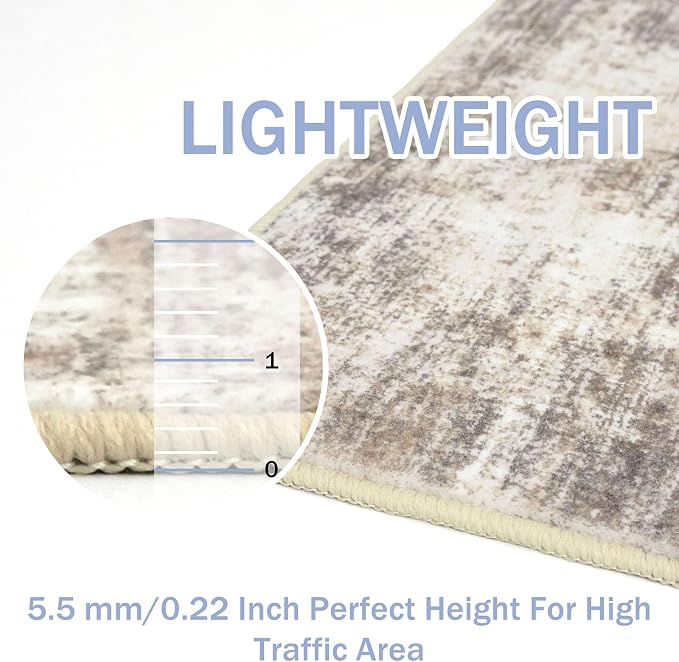 IOHOUZE Abstract Area Rugs 8x10 Ft Washable Large Rugs - Image 5