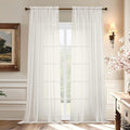 Aiyufeng Voile Sheer Ivory Curtains by Aiyufeng