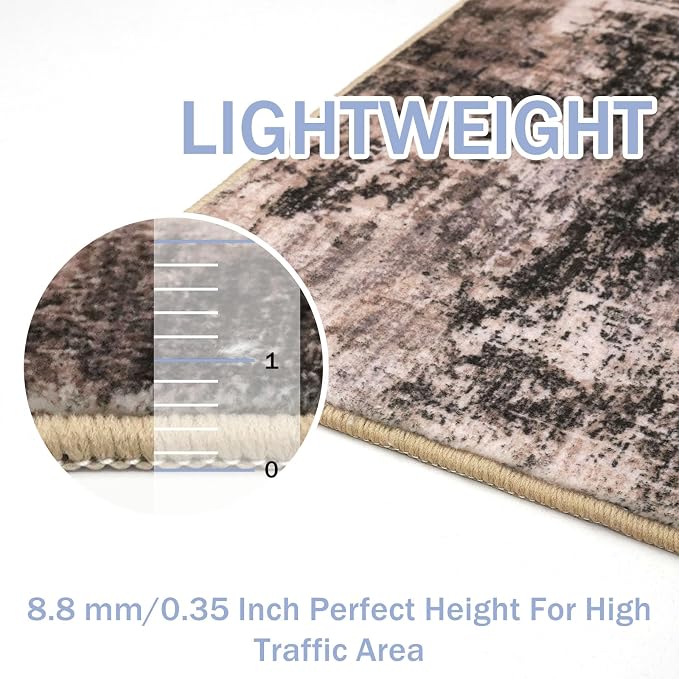 IOHOUZE Abstract Runner Rug 3x10 Ft Washable Runners - Image 4