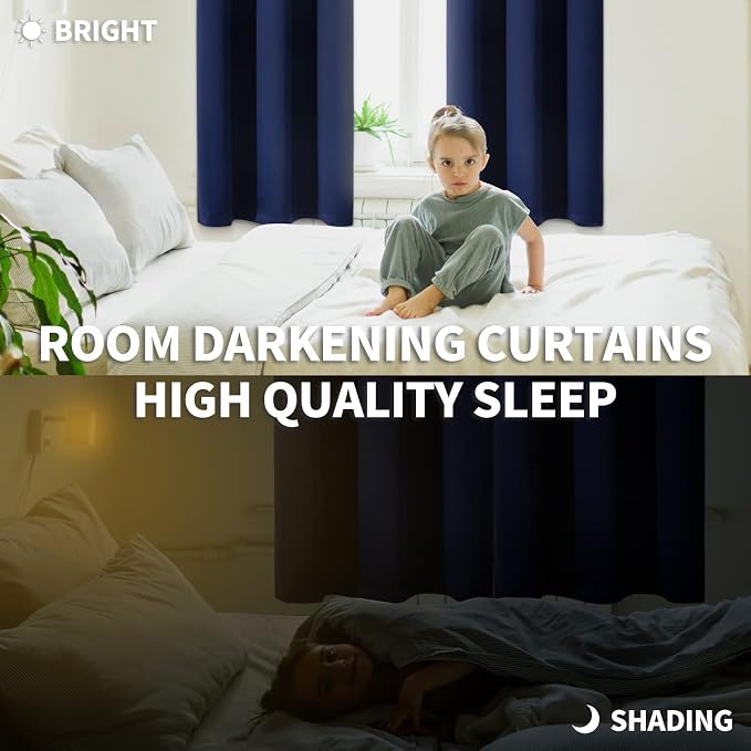 BGment Kitchen Curtains for Small Windows, 45 inch Curtains 2 Panels Set - Image 3