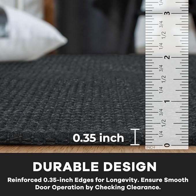 KOZYFLY Rugs for Entryway 3x5 ft Washable Area Rug Non Slip Rubber Backed Entry - Image 4