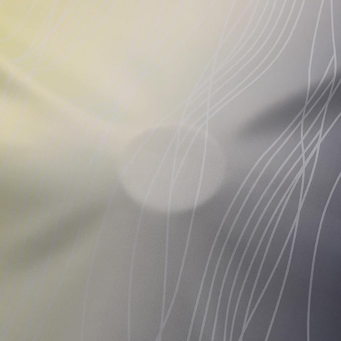 Estelar Textiler Black and Yellow Gradient Blackout Curtains - Image 8
